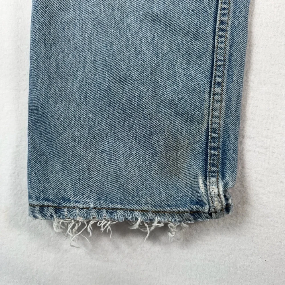 Levis Jeans Mens 34x32 Blue 505 Straight Leg High Rise Light Wash